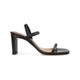 thumbnail image 2 of Journee Signature Womens Lenonn Leather Square Toe Heels, 2 of 3
