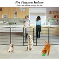 thumbnail image 3 of Jhsomdr Dog Playpen Outdoor, 16 Panels 40" Height Metal Dog Fence Puppy Playpen with Doors for Large/Medium/Small Dogs, Indoor Pet Fence Exercise Pen for RV, Camping, Yard, 3 of 9