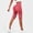 Red, variant on Womens Leggings Capri Workout with Lifting Fitness Running High Waisted Soft Pants for Yoga Gym