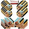 Big Dig Construction Zone Equipment Backhoe Birthday Party Supplies Bundle Pack for 16 Guests (Plus Party Planning Checklist by Mikes Super Store)