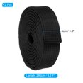 thumbnail image 2 of Unique Bargains 9.2FT Taekwondo Colored Ranking Belts, Polyester / Cotton Men Women Pro for Competition, Black 2 Pack, 2 of 5