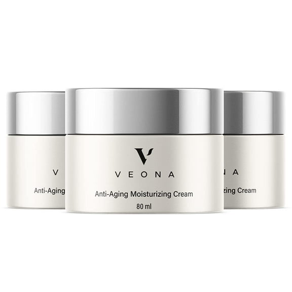 (3 Pack) Veona - Anti-Aging Face Cream and Ageless Moisturizer - Ingredients for All Skin Types