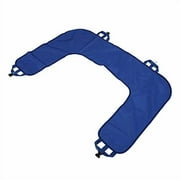 U Shape Patient Turning Sheet with Fixation Straps, Patient Aid Positioning Sheet, Breathable Material Labor Saving Bed Ridden Patients Lifting Pad, Ideal Aid for Bedridden Patients, Medium Size