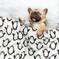 thumbnail image 3 of Yiaed Lovely Penguin Print Dog Blankets-Cat Blanket Washable for Couch Protection,Puppy Blanket, Soft Plush Reversible Throw Furniture Protector-, 3 of 8