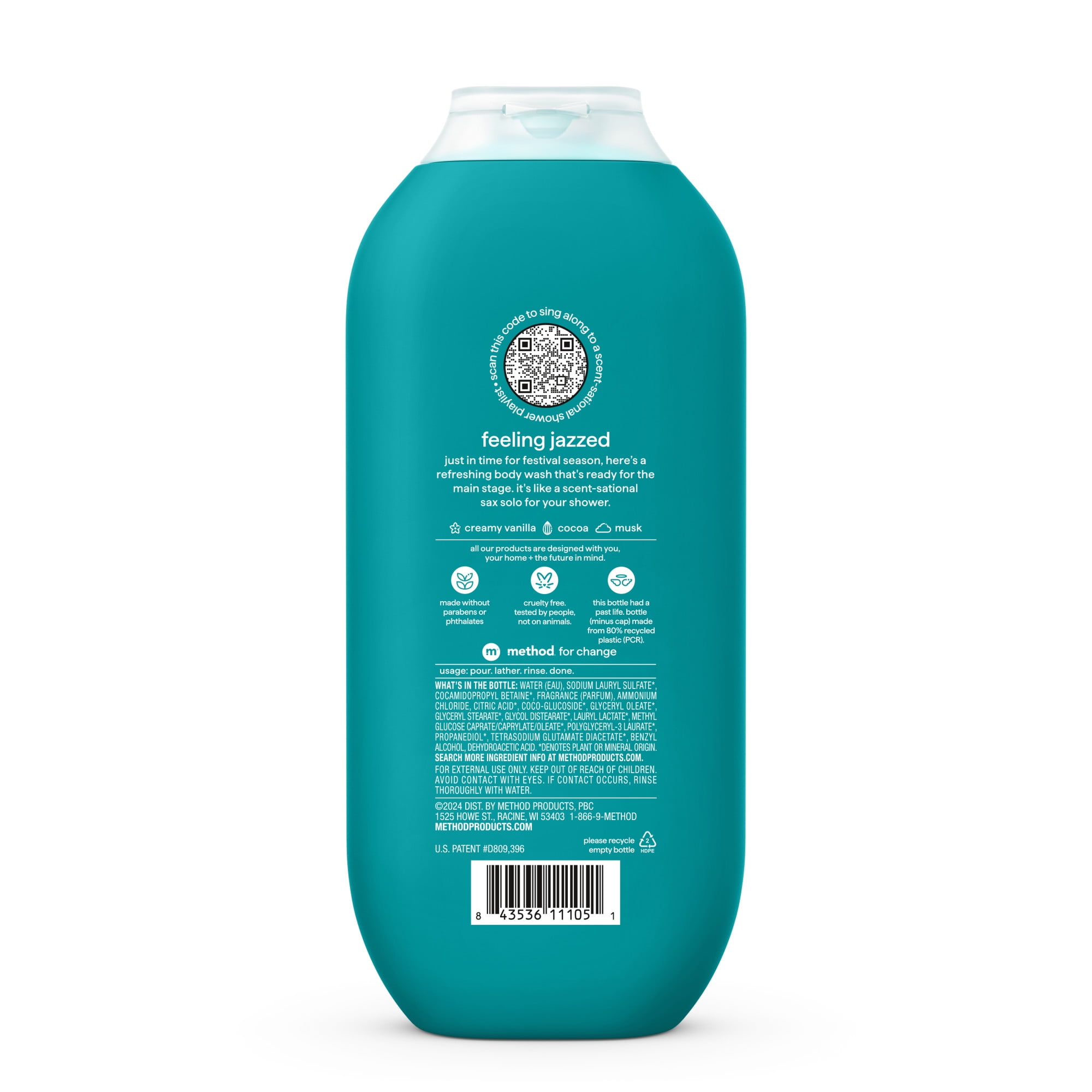 method Limited Edition Body Wash Feeling Jazzed with Creamy