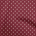 thumbnail image 1 of oneOone Cotton Silk Maroon Fabric Rabbit Fabric For Sewing Printed Craft Fabric By The Yard 42 Inch Wide, 1 of 5