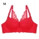 thumbnail image 1 of Sujetador sin costuras Apertura frontal Ropa interior de encaje Sin cables Sexy Bralette transpirable Racerback, Rojo, 34/75 Methold AP001113-02, 1 of 7