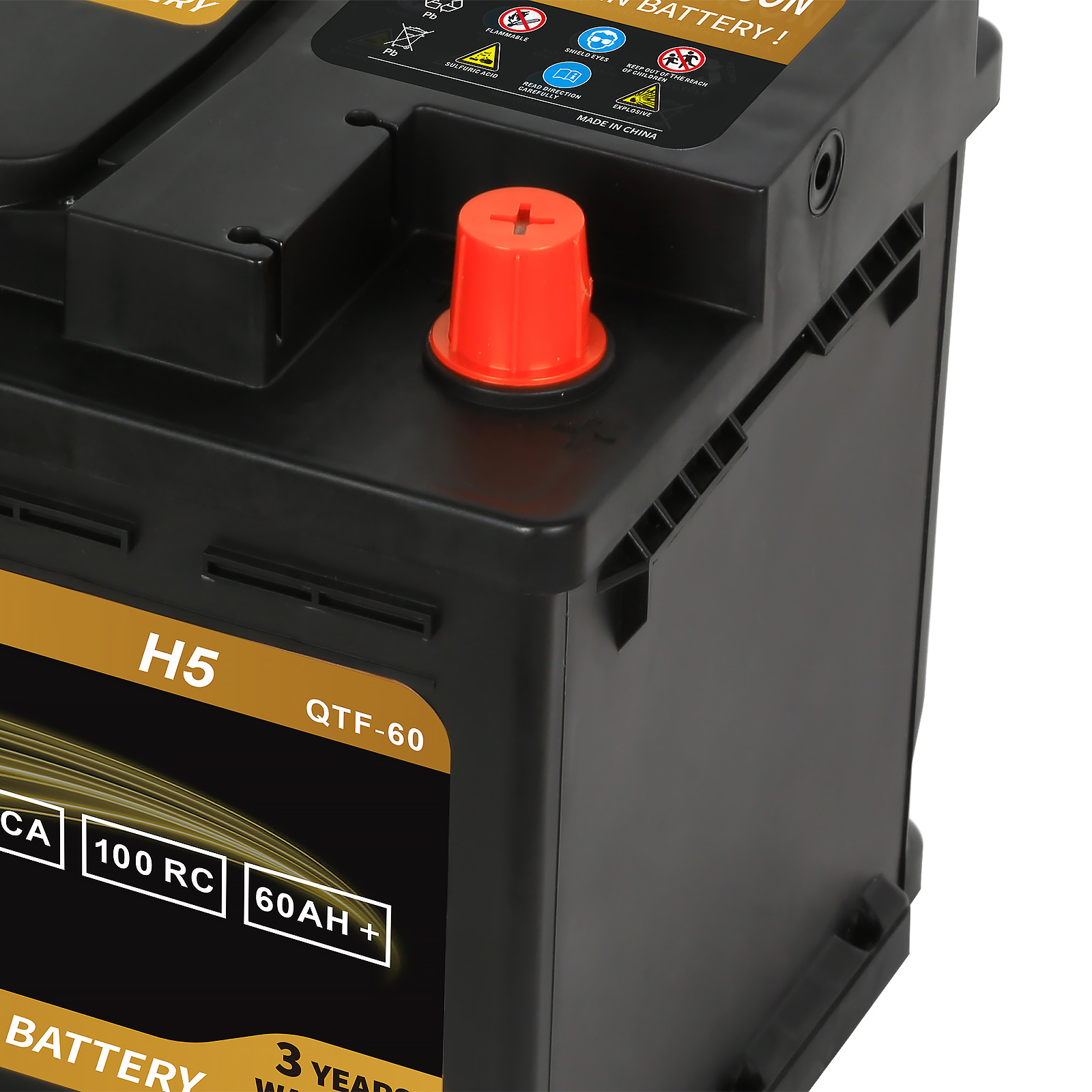 Weize Platinum AGM Battery, BCI Group 47 H5 Automotive Battery, 12 Volts, 680 CCA, 100 RC