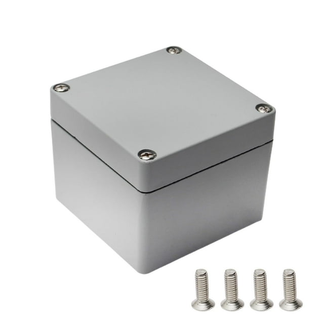 HUGFEGWE Aluminum Enclosure Project Box Waterproof IP65 Metal Junction Box Universal Electrical Project Enclosure Box, 100x100x80mm CJB91-113682