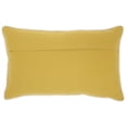 thumbnail image 2 of Mina Victory Life Styles Cotton Hand Stitched Stripe Throw Pillow in Yellow, 2 of 5
