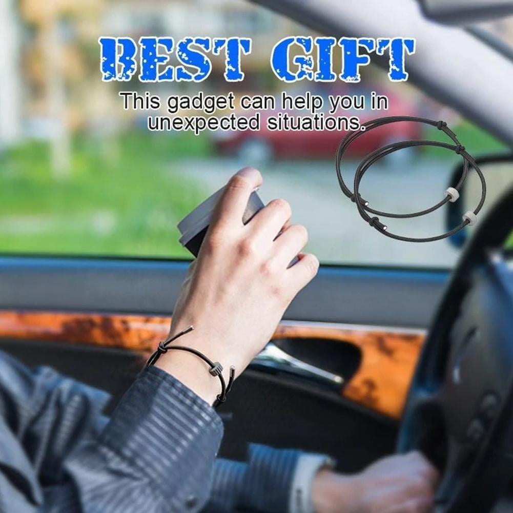 Car Window Break Bracelet Broken Glass Rope Escape Bracelet With