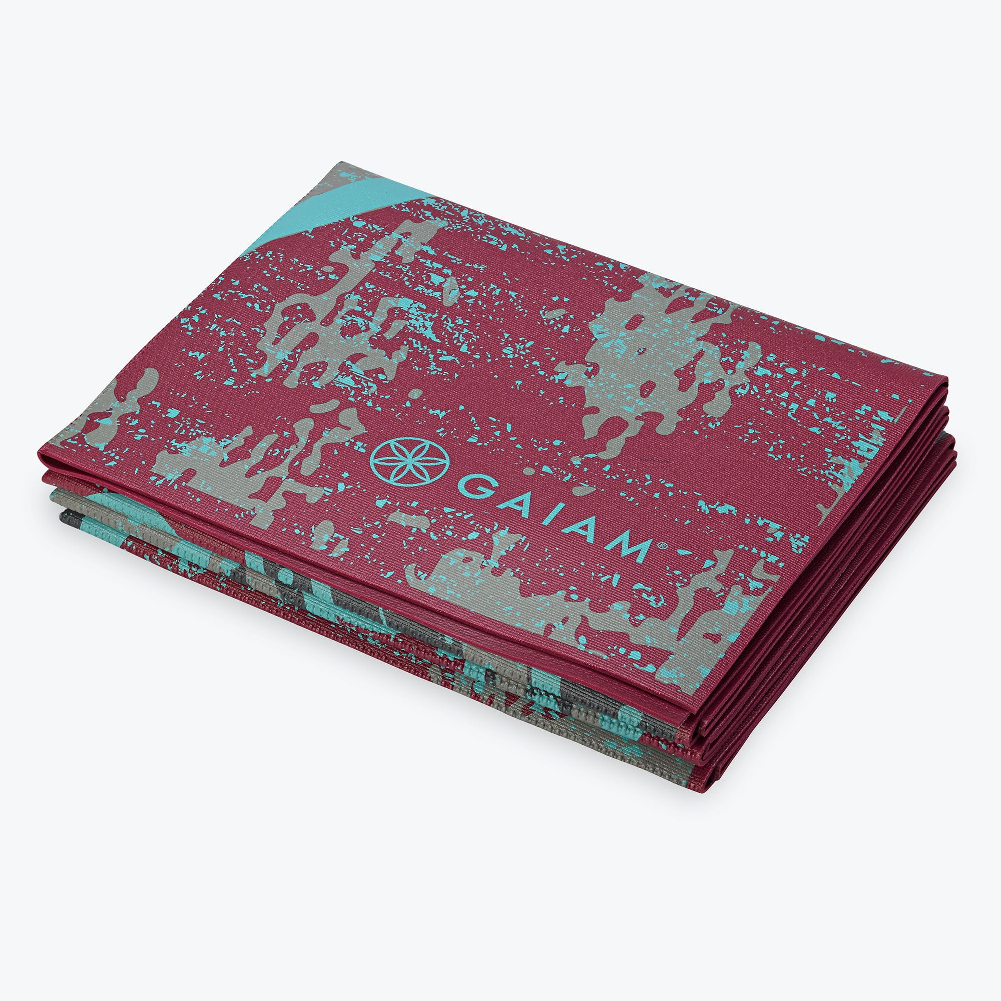 Gaiam Foldable Yoga Mat Grape Mandala 2mm Walmart Com