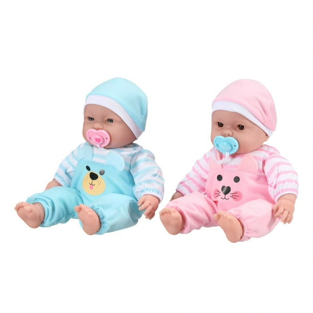 My Sweet Love Happy Twins Play Set, 6 Pieces Featuring Two 15" Soft Body Perfect for Children 2+ - Walmart.com