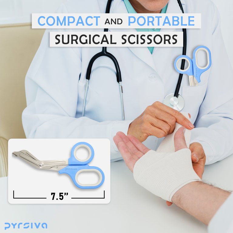 Pyrsiva Trauma Scissors First Aid Scissors – EMT & Nursing Surgical ...