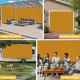 thumbnail image 6 of Pure Turmeric Garage Door Cover Banner 7 x 16 FT, Simple Solid Color Garage Door Curtains Backdrop with Grommets for Indoor Outdoor Wall Party Porch Yard Decorations Background, 6 of 9
