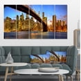thumbnail image 1 of Manhattan Panorama avec Gratte-Ciel - Impression sur Toile, 1 of 3