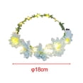 thumbnail image 4 of Accesorios para el cabello con corona de flores, diadema con guirnalda, diadema con corona de flores para escénica Azul, 4 of 8
