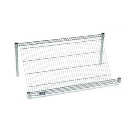 

18 x 36 x 54 in. Slant Shelf Unit in Chrome Finish Chrome