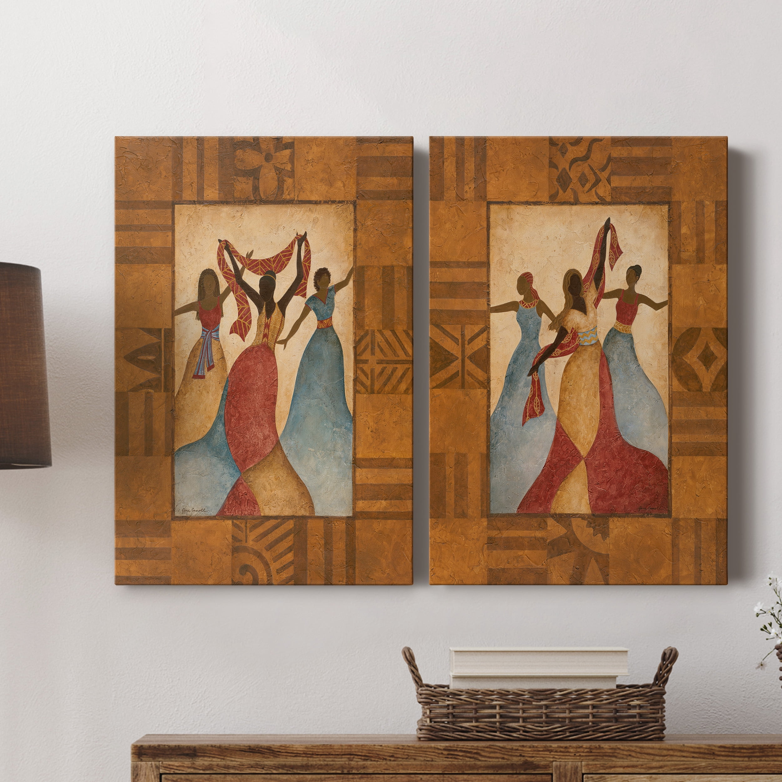 Rhythm Premium Gallery Wrapped Canvas - Ready to Hang - Set of 2 - 24 x 36 Each