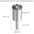 thumbnail image 2 of Unique Bargains 19mm 600 Grits Diamond Mounted Point Spherical Concave Head Bead Grinding Bit, 2 of 5