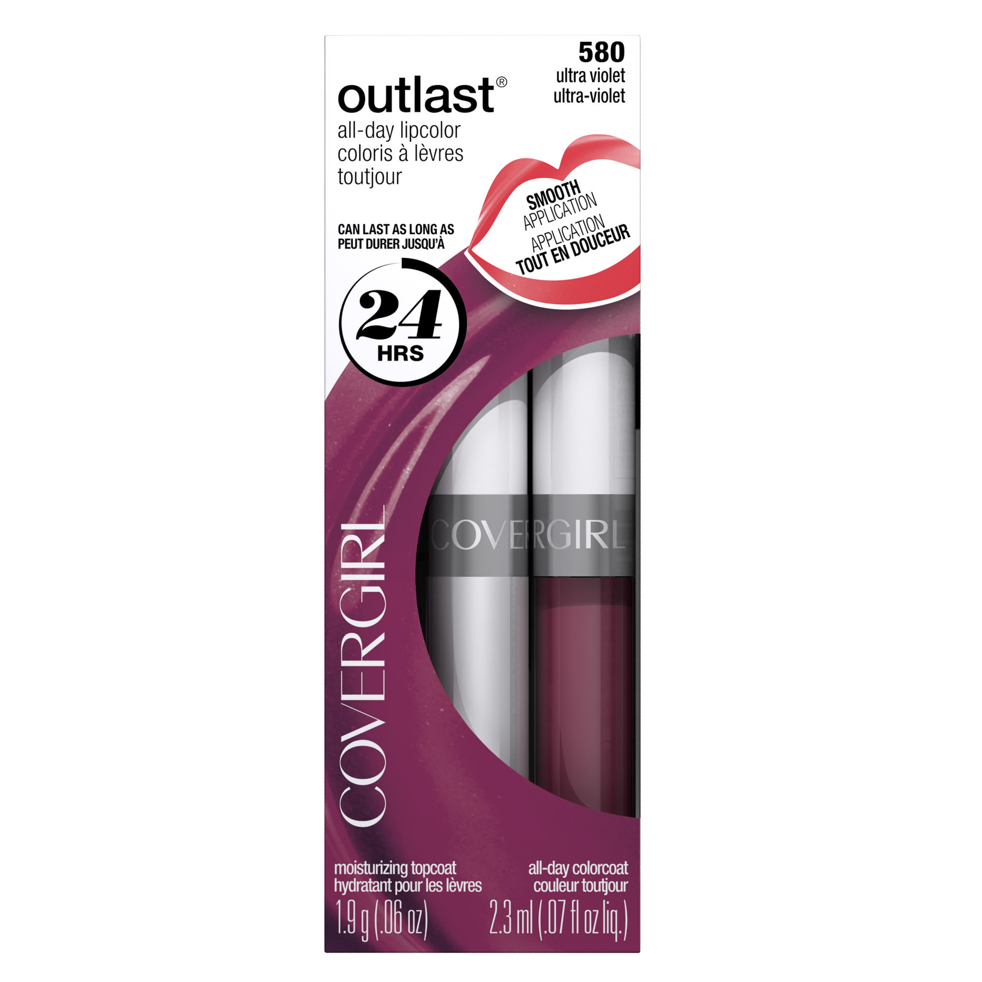 COVERGIRL Outlast All-Day Moisturizing Lip Color, Ultra Violet - image 2 of 5