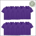 thumbnail image 2 of 10-Pack School Uniform Tagless Polo Tshirt for Little Boys & Big Boys, 2 of 7