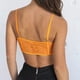 thumbnail image 5 of Mujeres Sexy Color sólido Ahueca hacia fuera Encaje Liso V profundo Sexy Cuello en V Seductor Cubrir Camiseta sin mangas Fridja  qr449, 5 of 9