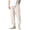 Beige, variant on Casual Pants for Men, Elastic Waistband, Adjustable Drawstring, Tapered Full Length, 2 Pockets, for Home Daily Wear