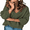 Z Green, variant on DOKOTOO Sweaters for Women V Neck Long Sleeve Crochet Knit Pullover Lightweight Sweater Drop Shoulder Casual Fall Winter Tops S-2XL