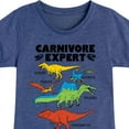 thumbnail image 3 of Instant Message - Dinosaur - Carnivore Expert - Toddler & Youth Girls Short Sleeve Graphic T-Shirt, 3 of 6
