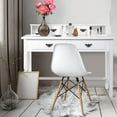 thumbnail image 3 of Costway Writing Desk Mission White Home Office Computer Desk 4 Drawer White, 3 of 10