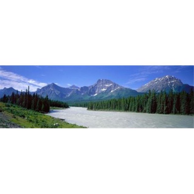 Montagnes Rocheuses Près de Jaspe Alberta Canada Affiche Imprimée par - 36 x 12