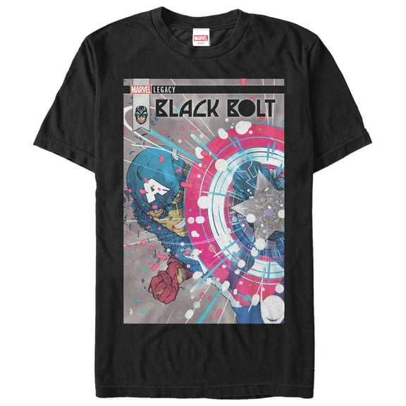 Men's Marvel Legacy Inhumans Bolt Graphic Tee Black 4X Large