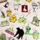thumbnail image 2 of Pendientes para mujer y niña, joyería de creatividad especial, Hip Hop, lindo, exageración, Animal de dibujos animados, alienígena, Rana, pato, ganso, gato, 2 of 4