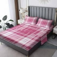 thumbnail image 1 of Pink Gingham Sheets Twin Sheet Set - Buffalo Check Plaid Bed Sheets & Bedroom Decor, Soft Breathable Microfiber Deep Pocket Bedding Sheets & Pillowcases P-&2, 1 of 1