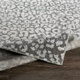 thumbnail image 5 of Hauteloom Hubbardsville Animal Print Living Room Bedroom Nursery Area Rug - Bohemian, Boho Farmhouse Pattern - Leopard Print Carpet - Gray, Off White - 5'3" x 7'3", 5 of 7