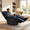 Blue, variant on BSHTI Sofa with Recliner , USB Charging Ports, Padded Seats & Backrests, Hardwood Frame, High-Resilience Foam, Easy Assembly,Blue