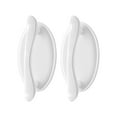 thumbnail image 1 of Mohdy Practical Home-Use No-Drill Self-Adhesive Handles and Pulls,White,2Pcs,Practical Perforated Free Sturdy and Durable Handle for File Cabinets Kitchen Cupboard Show Window Closet Drawer and More, 1 of 1