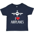 thumbnail image 3 of Inktastic Plane I Love Airplanes Boys or Girls Toddler T-Shirt, 3 of 5