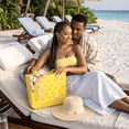 thumbnail image 5 of Summervibes Women’s Beach Tote and Hat Set – Yellow Waterproof EVA Bag with Scarf Bow – Summer Vacation Essentials, 5 of 7