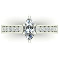 thumbnail image 4 of Engagement Rings Marquise Cut Diamond Rings for Women 14K White Gold 1.10 CT TW (H,SI1), 4 of 5