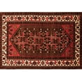 thumbnail image 1 of Ahgly Company Indoor Rectangle Oriental Orange Industrial Area Rugs, 2' x 4', 1 of 4
