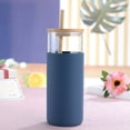 thumbnail image 6 of 20oz Single Wall Glass Tumbler with Straw 23oz glass bottle with bamboo lid and straw Silicone Protective Sleeve, 6 of 7