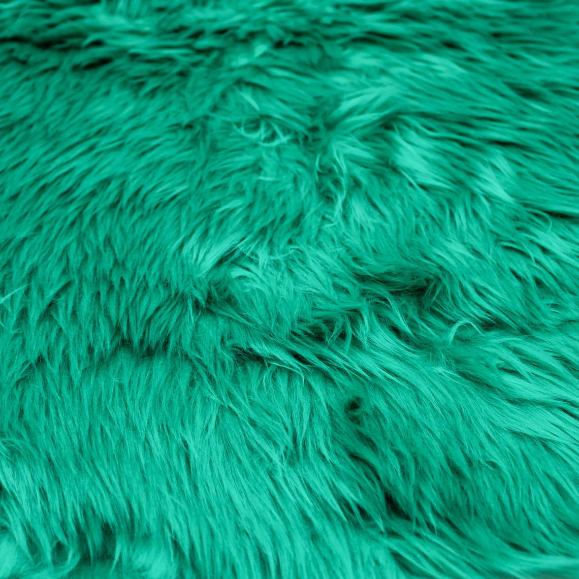 RED/EMERALD/GOLD STRIPE LONG Pile Fun Faux Fur Fabric Material 