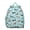 Greenish-blue-91, variant on Floral Dog Design Student Backpack – Adorable Puppy Paw Print with Bone and Tail Cartoon Design, Artistic Watercolor Style for School