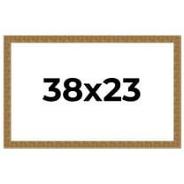 38x23 Frame Black and Gold Distressed Solid Wood Sonoma Picture Frame | 1.625 Inch Moulding Width |