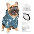 thumbnail image 3 of Honeii Poodle Dog Print Small Dog Hoodies Pet Hooded Sweatshirts Fall Winter Puppy Cat Sweaters Warm Clothes for Small Dogs Outfits Costume-X-Small, 3 of 7