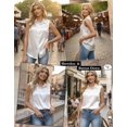 thumbnail image 6 of Zeagoo Satin Blouses for Women Silk Button Down Shirts Sleeveless Office Casual Tank Tops, 6 of 6