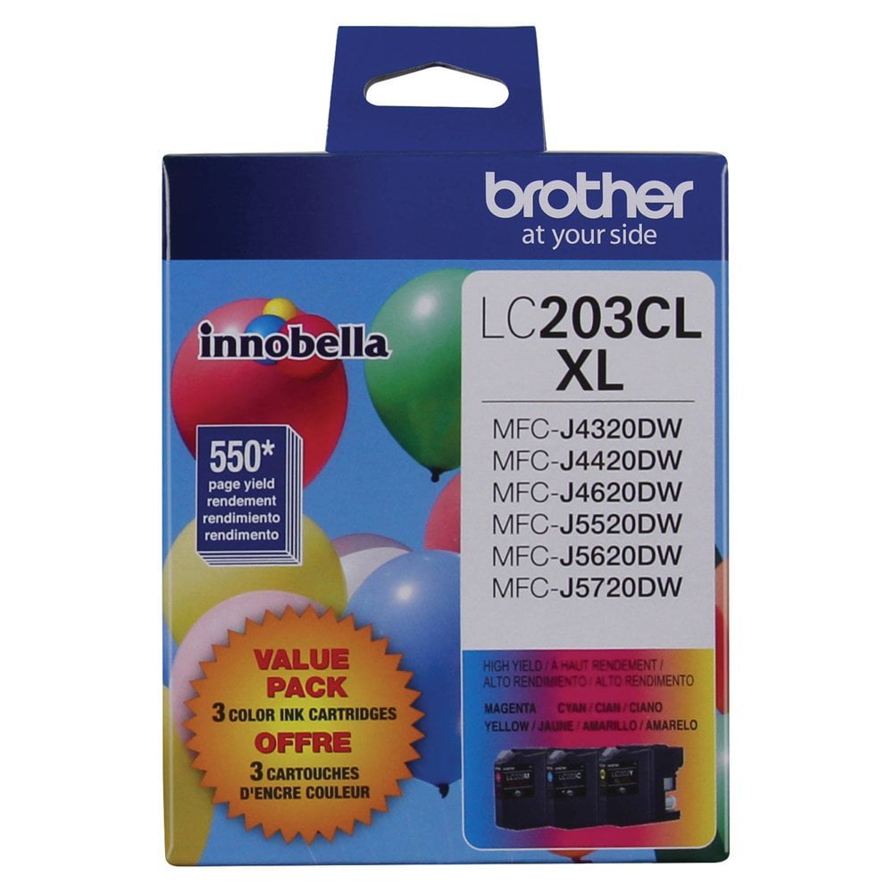 Brother LC2033PKS Combo Pack Ink High Yield (3x 550 Yield)(C/M/Y