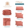 thumbnail image 2 of Casa Platino Full Size Comforter Set Bedding Pre-Washed – Ultra Soft & Breathable Full Bed in a Bag Set with Comforter, Flat Sheet, Fitted Sheet, 2 Pillowcases & 2 Shams – Rose Dawn, 2 of 8